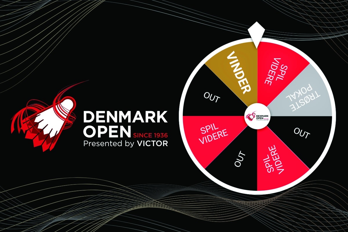 Spin and win VIP tickets to DENMARK OPEN presented by VICTOR Denmark